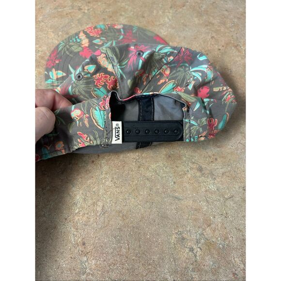 Vans charcoal tropical print baseball hat - Picture 4 of 7